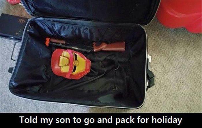 packing for the holiday