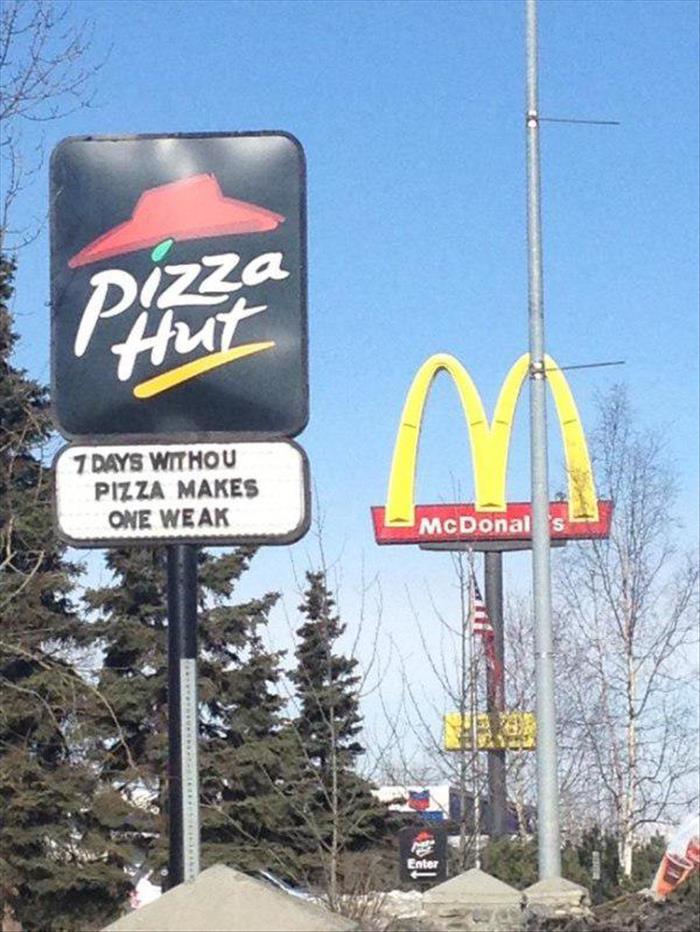 Pizza Places Sure Know How To Sell Pizza With Their Funny Signs - 28 Pics