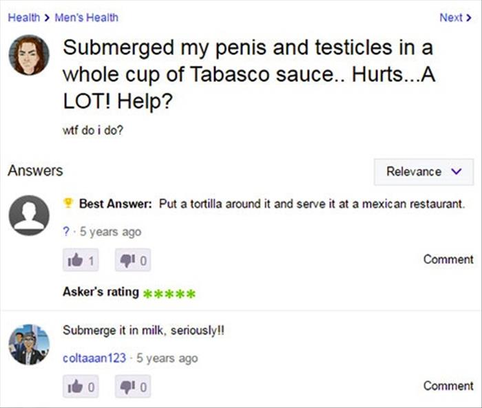 Quite Possibly The Dumbest Sex Questions Ever Asked On Yahoo 21 Pics 0705