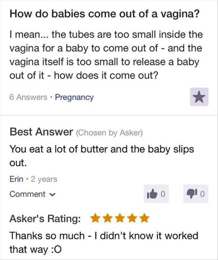 Quite Possibly The Dumbest Sex Questions Ever Asked On Yahoo 21 Pics 9376