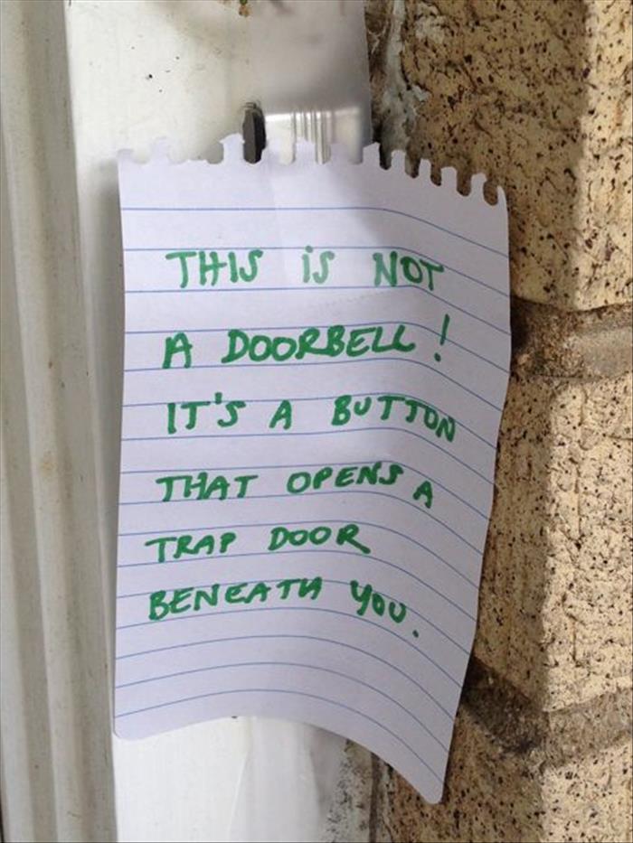 15 Funny Front Door Notes Every Parent Can Relate To