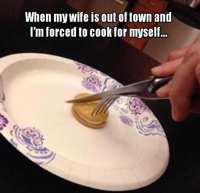 when my wife doesn't cook dinner