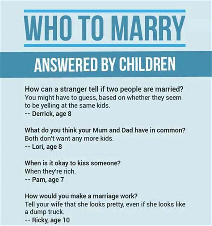 who to marry