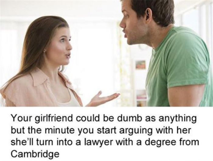 your girlfriend is smart