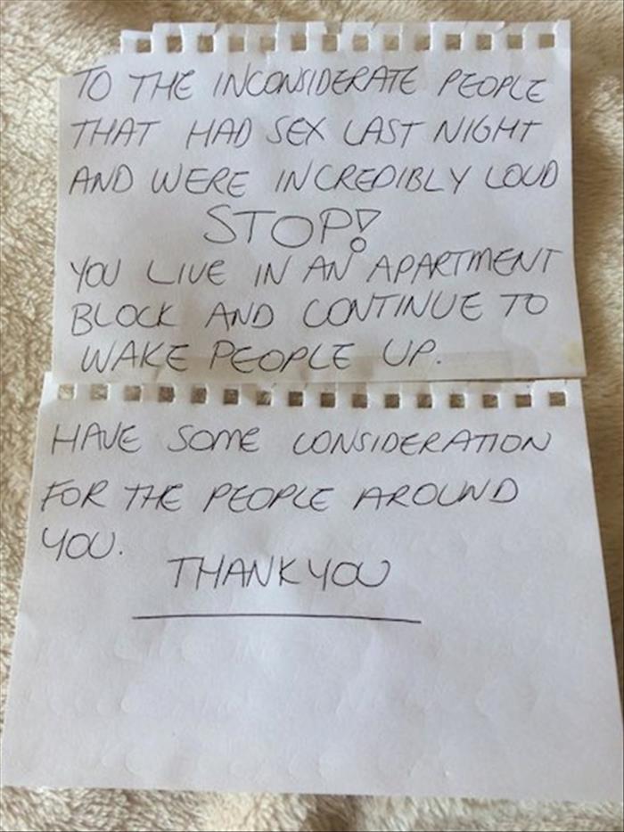 A Neighbors Sex Note Leads To An Unexpected Result 2 Pics 