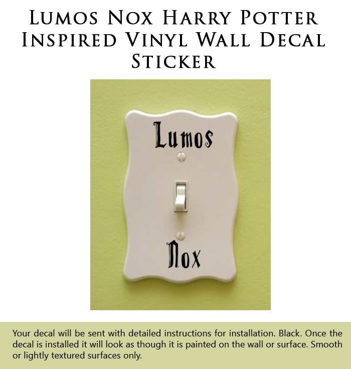 Harry Potter Wall Sticker No Muggles Beyond This Point Vinyl Wall