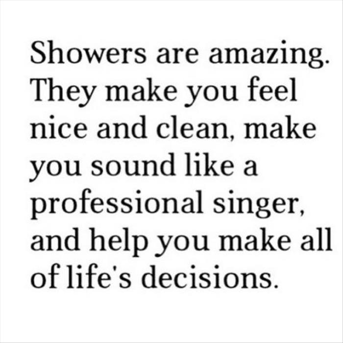 showers