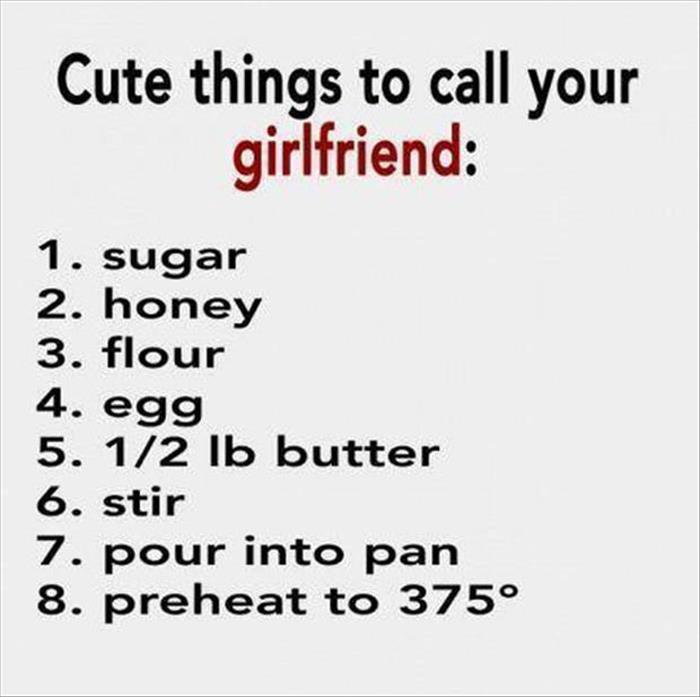 what to call your girlfriend