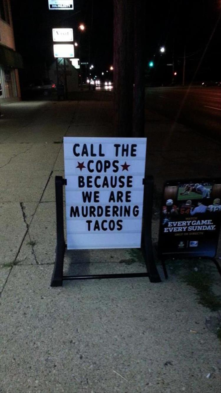 The Funniest Restaurant Signs You'll See All Day - 25 Pics