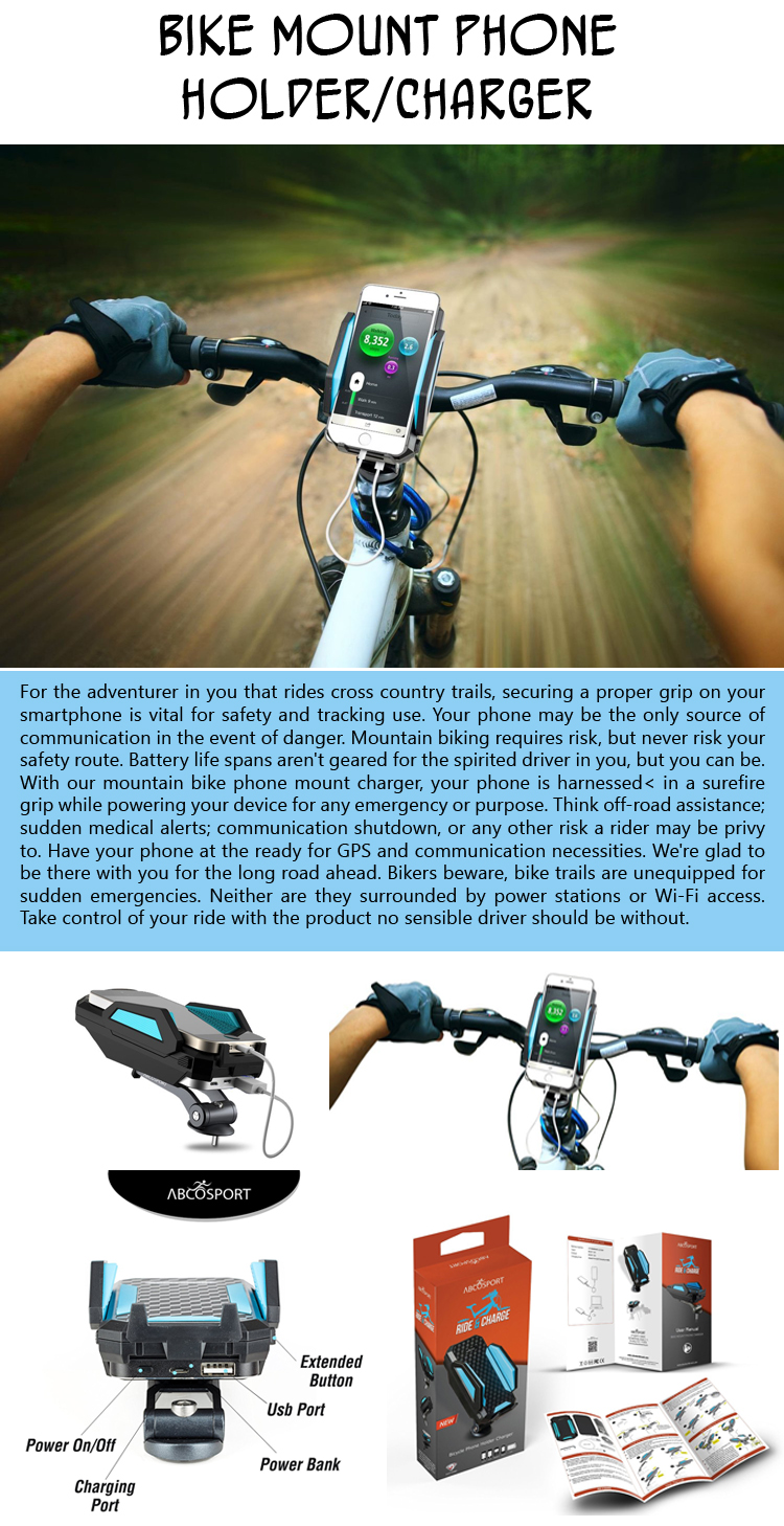 Bike Mount Phone Holder Charger