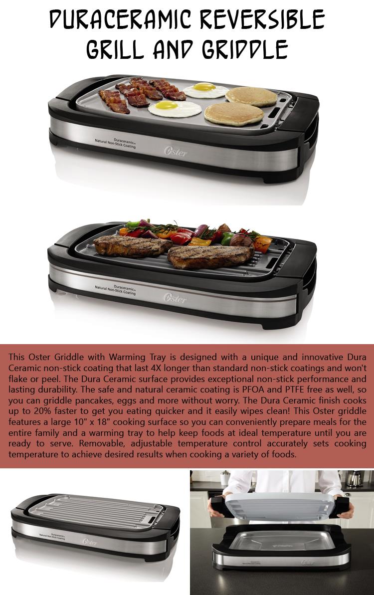 DuraCeramic Reversible Grill and Griddle