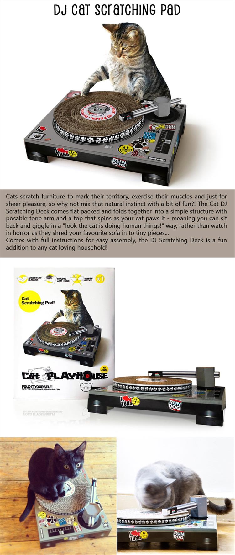 Dj Cat Scratching Pad