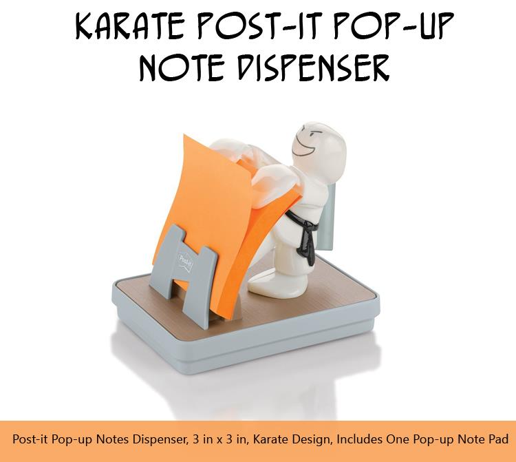 Karate Post-it Pop-up Note Dispenser