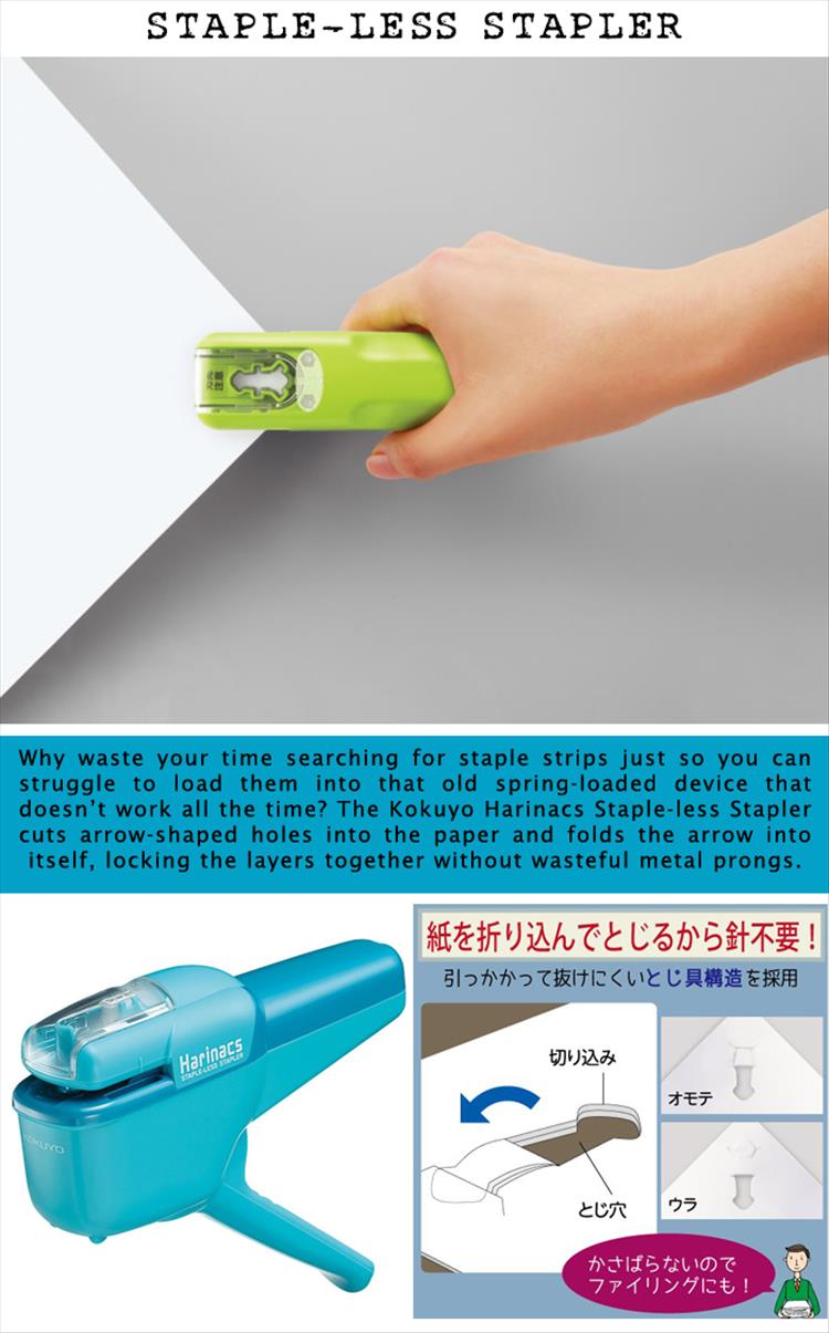 Staple-Less Stapler