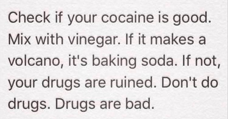 drugs are bad