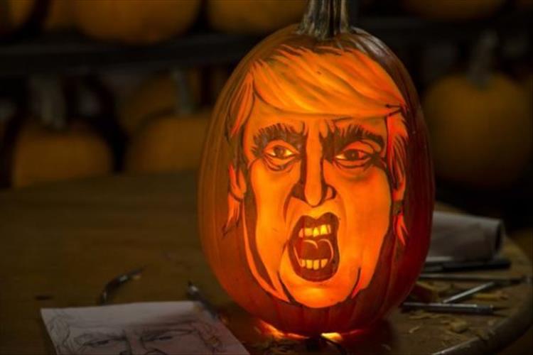 The Latest Craze In Pumpkin Carvings, I Present "Trumpkins ...