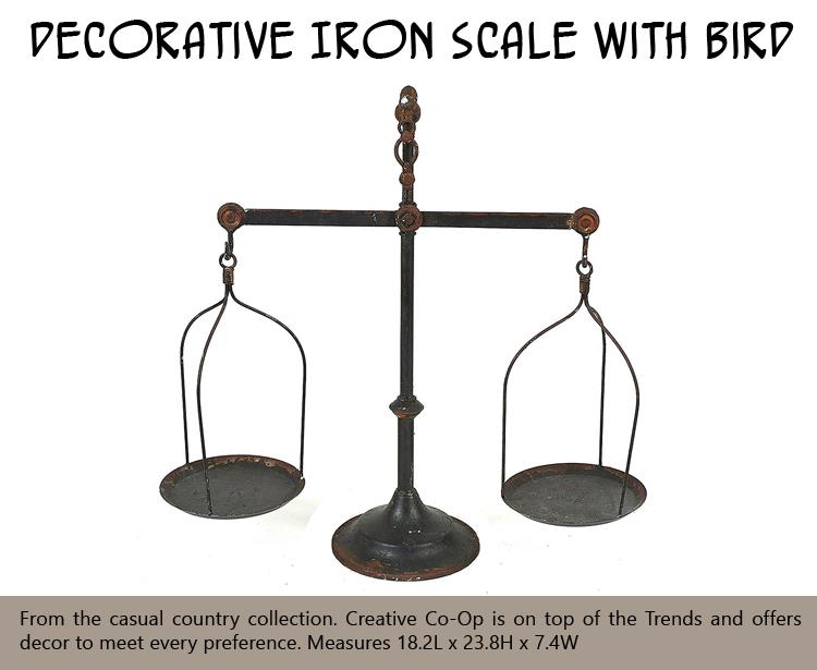 Decorative Iron Scale with Bird