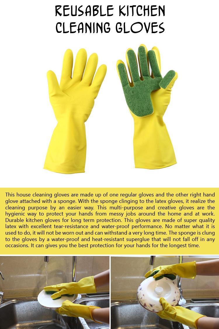 a Reusable Kitchen Cleaning Gloves
