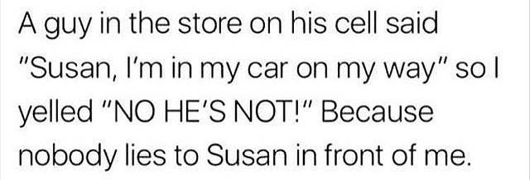 no one lies to susan