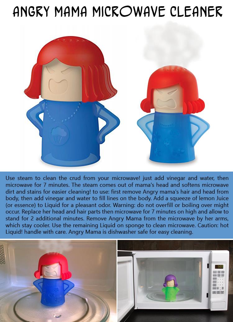 the Angry Mama Microwave Cleaner