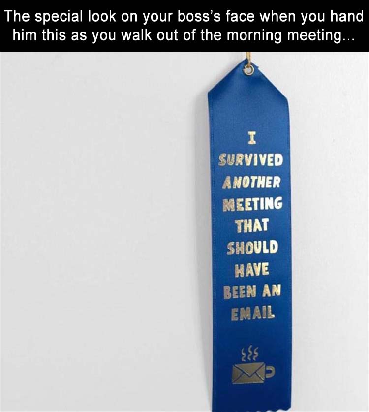 the awkward moment when you hand this out to everyone after the meeting