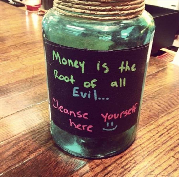 The Funniest Tip Jars You Ll See All Day Pics