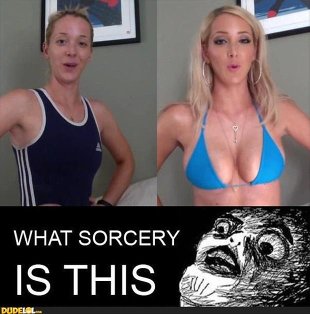 3 funny memes, sports bra and make up, - Dump A Day