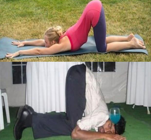 Bilderesultat for yoga vs vodka