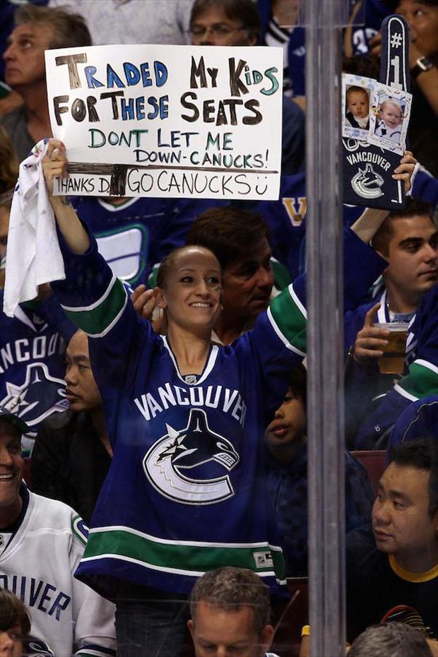 funny hockey signs