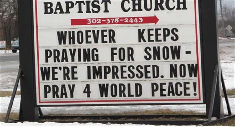 The Funny Side Of Church Signs - 20 Pics