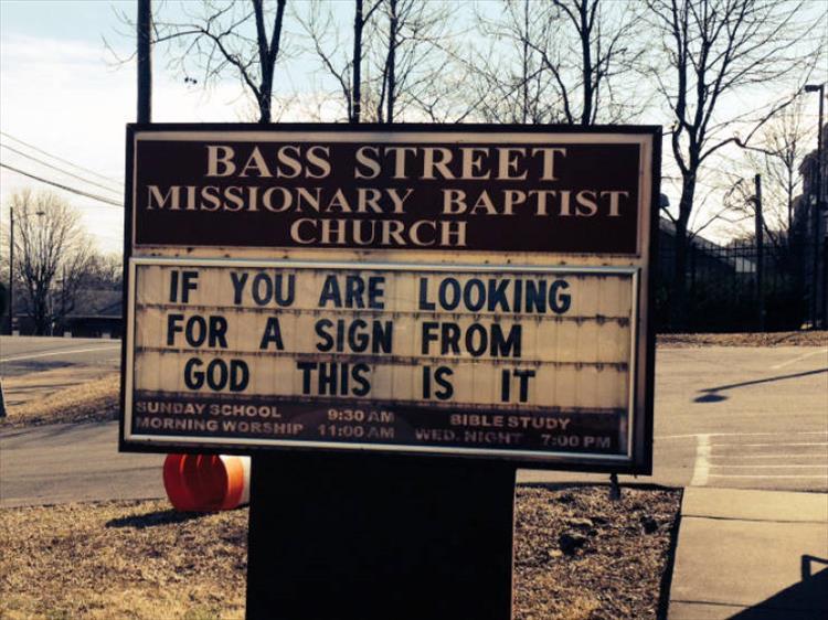 The Funny Side Of Church Signs - 20 Pics