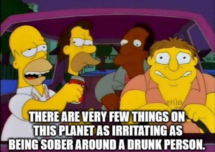 They know it very well. Simpsons Drink. Drunk person. Las Vegas meme.